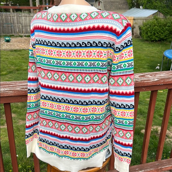 GAP Fair Isle Multi Colored NWOT's Size Med Sweater - Picture 6 of 9
